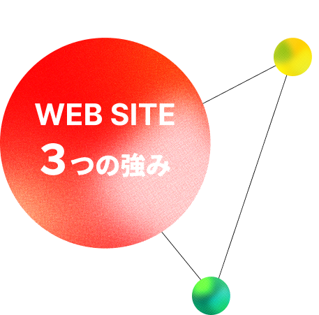 WEB SITE 3つの強み